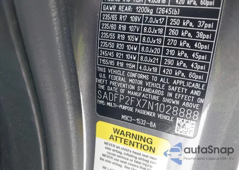 2022 Jaguar E-Pace Se P250 Awd Automatic from USA, damaged, VIN SADFP2FX7N1028888